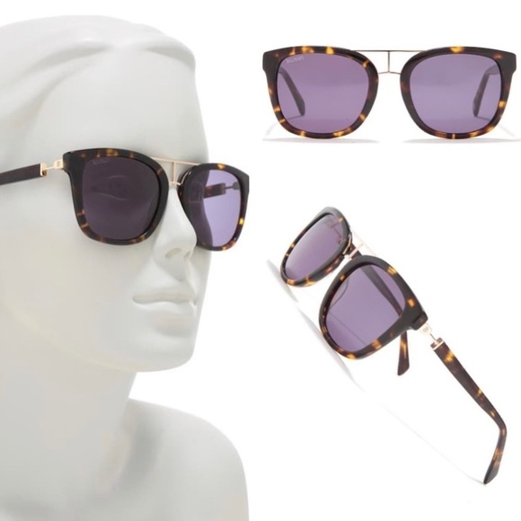NWT Balmain Tortoise  Acetate Plastic Sunnies Shades Sunglasses - Picture 1 of 12